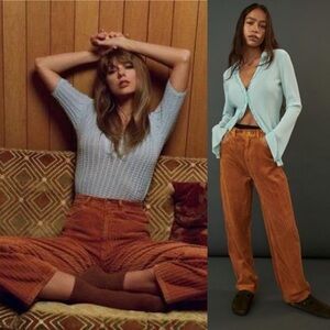 Urban Outfitters Taylor Swift Midnights BDG High Rise Baggy Corduroy Pants- 31